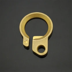 1PC Brass Keychain Opener EDC Pocket Multitool Pure Copper Polishing Key Hanging Buckle Belt Quick Hook