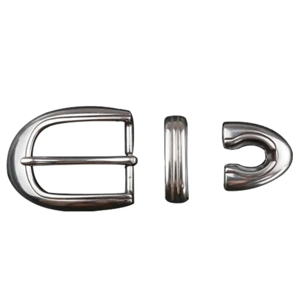 DIY Leathercraft Hardware 30mm Men Belt Buckle Set SRT Finish Metal Buckle Accessories For Leather