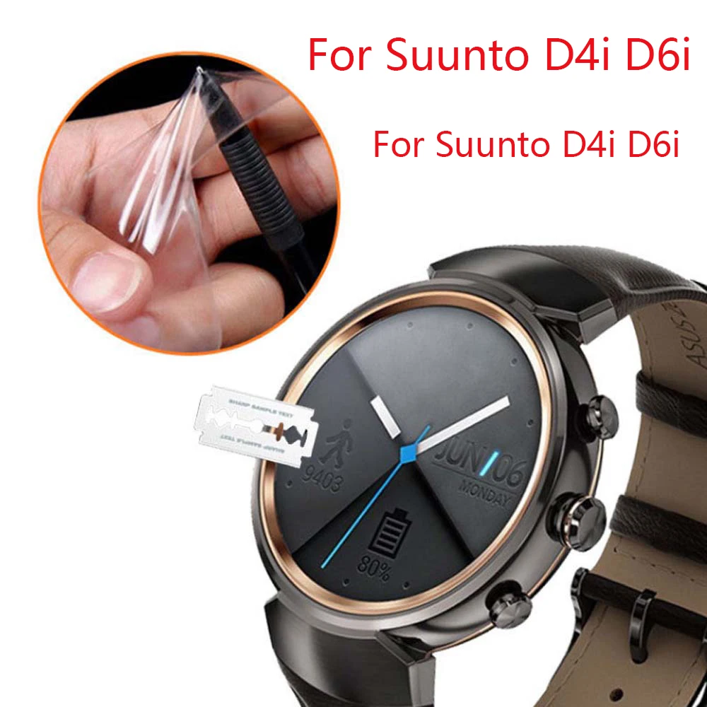 Cho SUUNTO D4I D6I Tấm Bảo Vệ Màn Hình Cao Cấp Chống Sốc 9H Nano Chống Cháy Nổ Mềm Mại Cho suunto D4i D6i Đồng Hồ