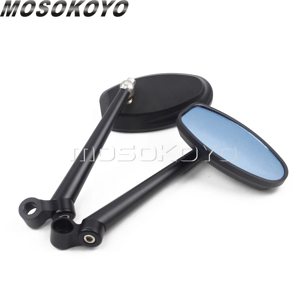 Motorcycle Handlebar Rearview Mirrors 10mm 8mm Universal Side Mirror For Honda Suzuki Yamaha Kawasaki Aprilia BMW Ducati Harley