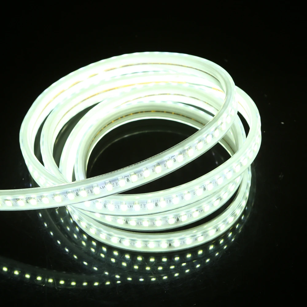 220V Led Strip 5630 SMD 120led/m IP67 Waterproof  Flexible Led Light Rope Dimmable Garden Home Decoration Super Bright