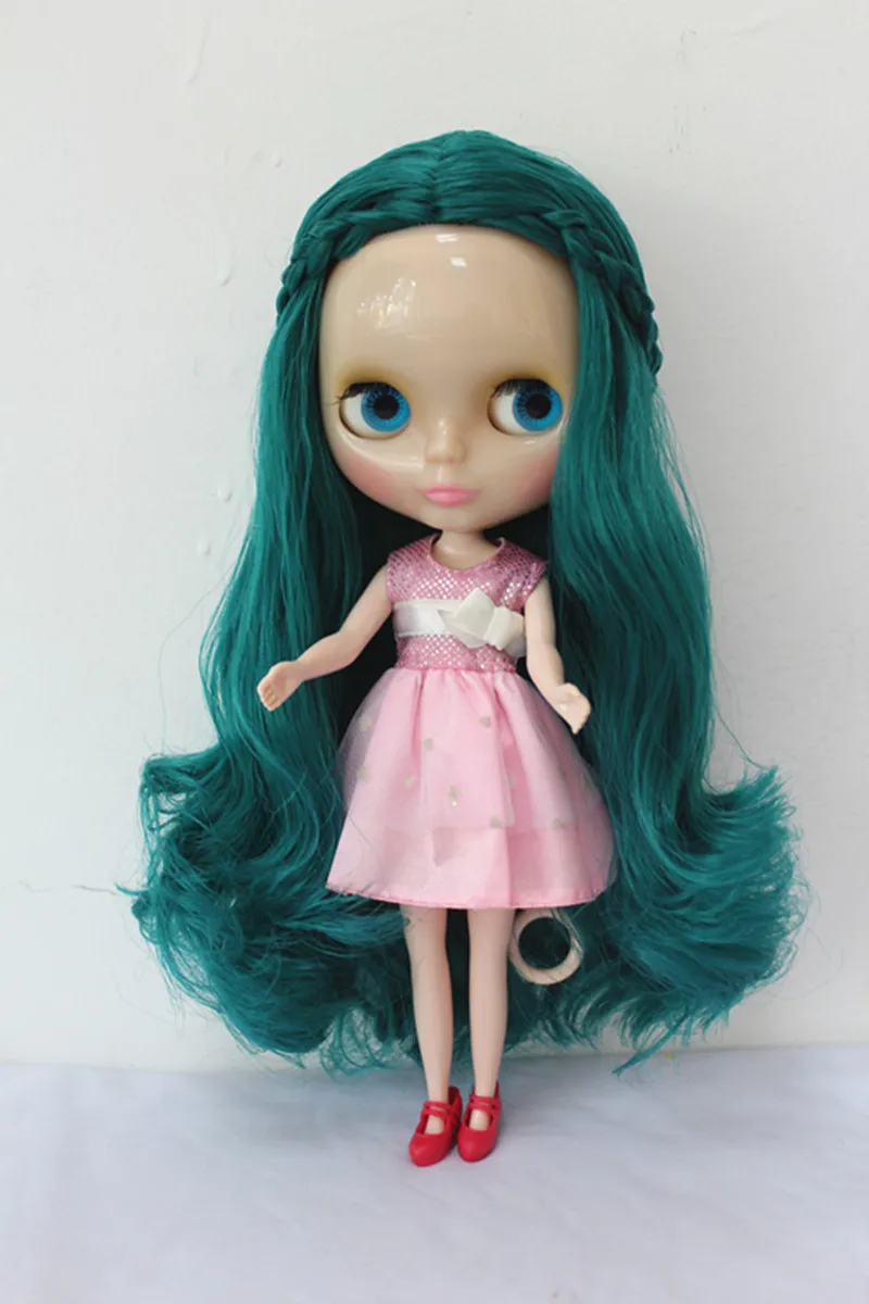 

Blygirl Blyth doll transparent emerald green hair nude doll skin ordinary DIY doll body joints 7 to change their own makeup