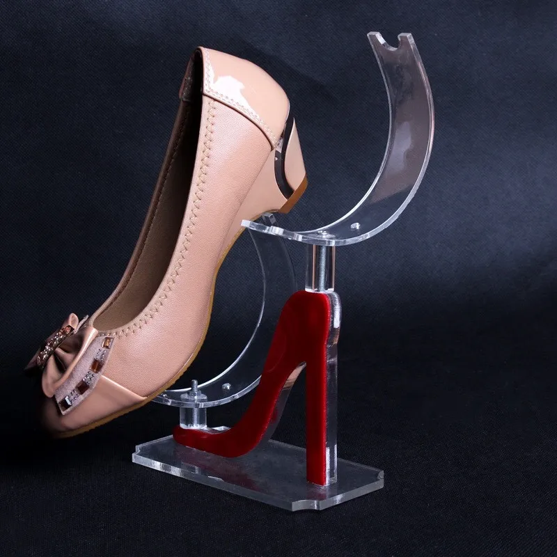 20pcs/lot Acrylic display plastic shoe support shelf high heels women 's shoes display stand shoe rack U - shaped frame