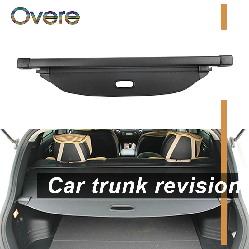 Overe 1Set Car Rear Trunk Cargo Cover For Kia Sorento 2015 2016 2017 2018 Styling Black Security Shield Shade Auto accessories