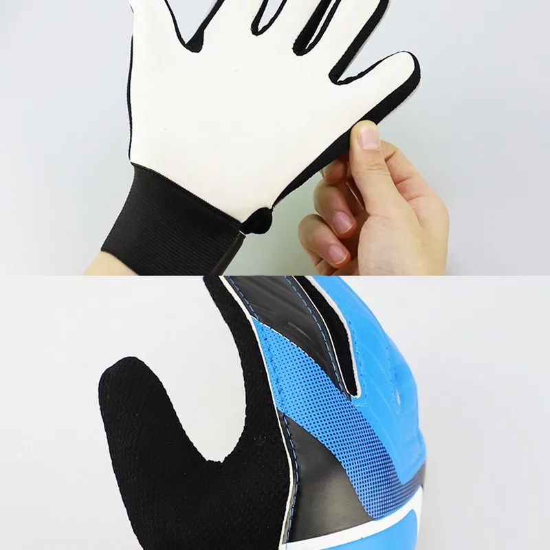 1 Pair Full Finger Gloves Children Teens Anti Slip Hands Wrap for Football Goalkeeper MC889