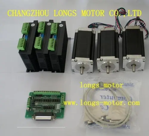 3axis Nema23 stepper motor 2.8NM  4.2A 4WIRES  CE ROHS ISO CNC Router Mill Cut Laser Engraving Good Quality