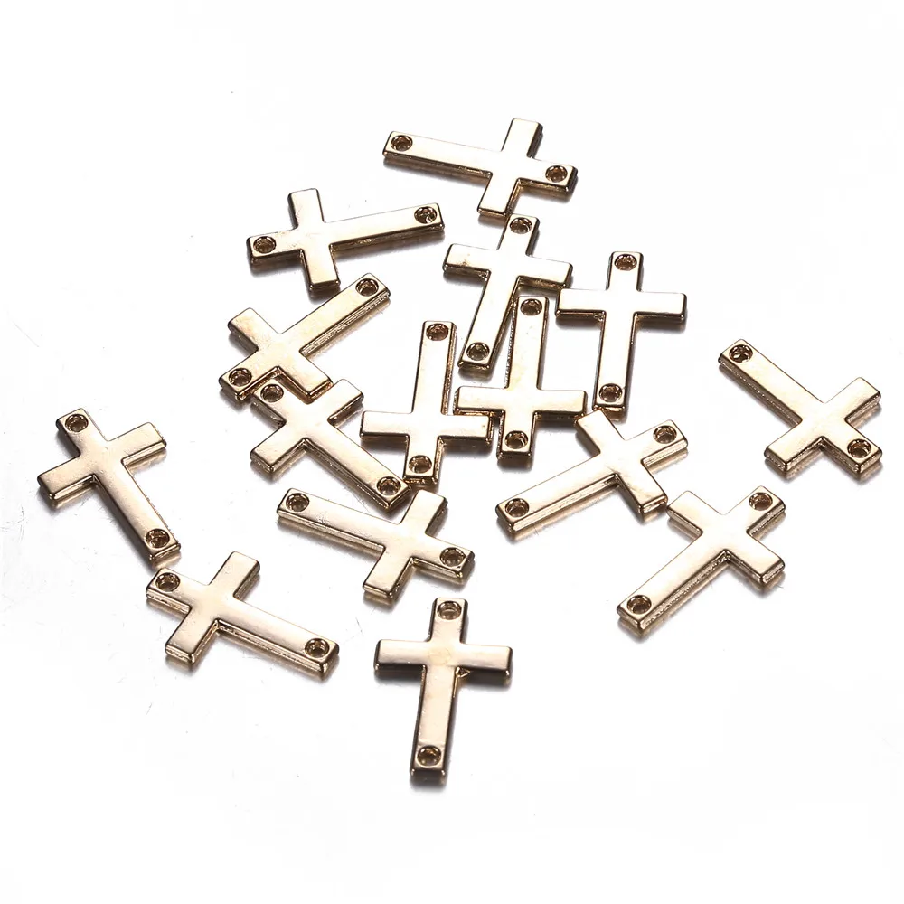 20pcs/lots Wholesale Alloy Cross Pendant For Bracelets Jewelry DIY Making Handmade Catholic Church Accessories