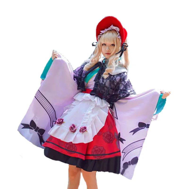 

Rozen maiden Red Gothic Lolita Shinku 15th anniversary cosplay costume Dress custom