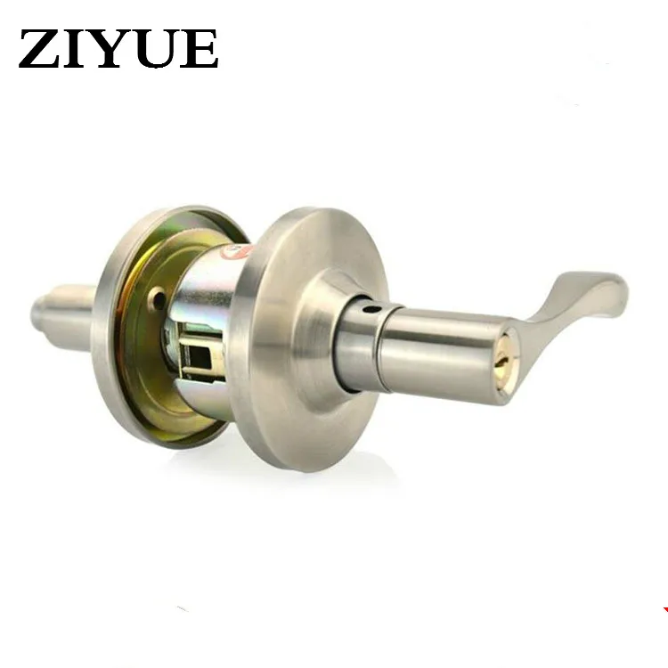 Free Shipping Mechanical Handle Door Lock With Key Copper for Apartment home  Indoor