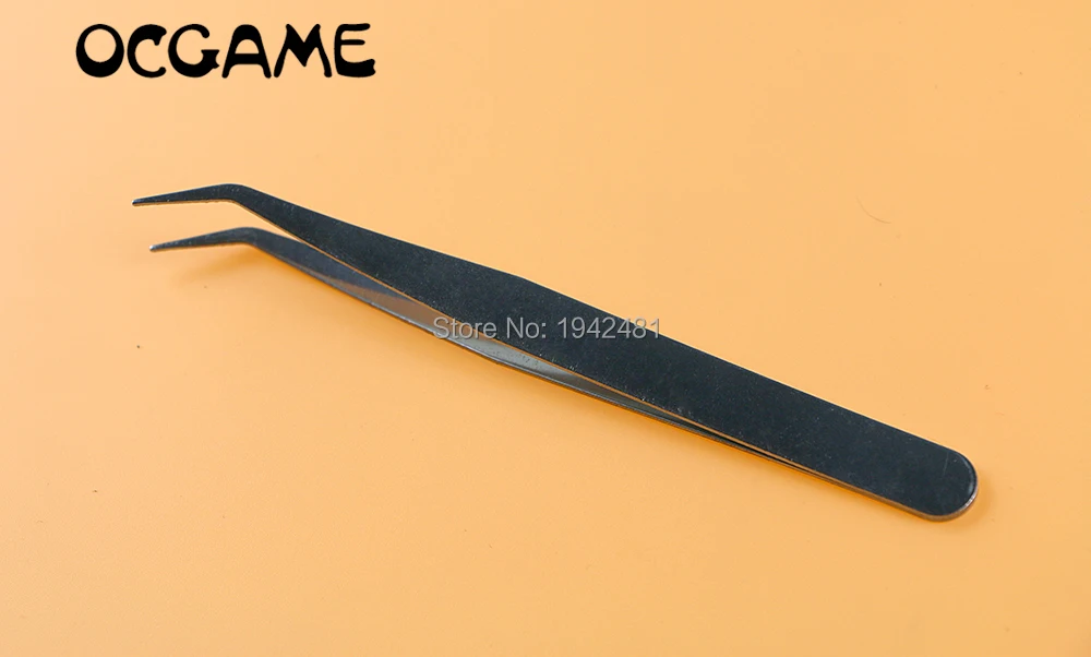 2PCS Good quality Curved Stainless Tweezers repair tool for game console mobile phone