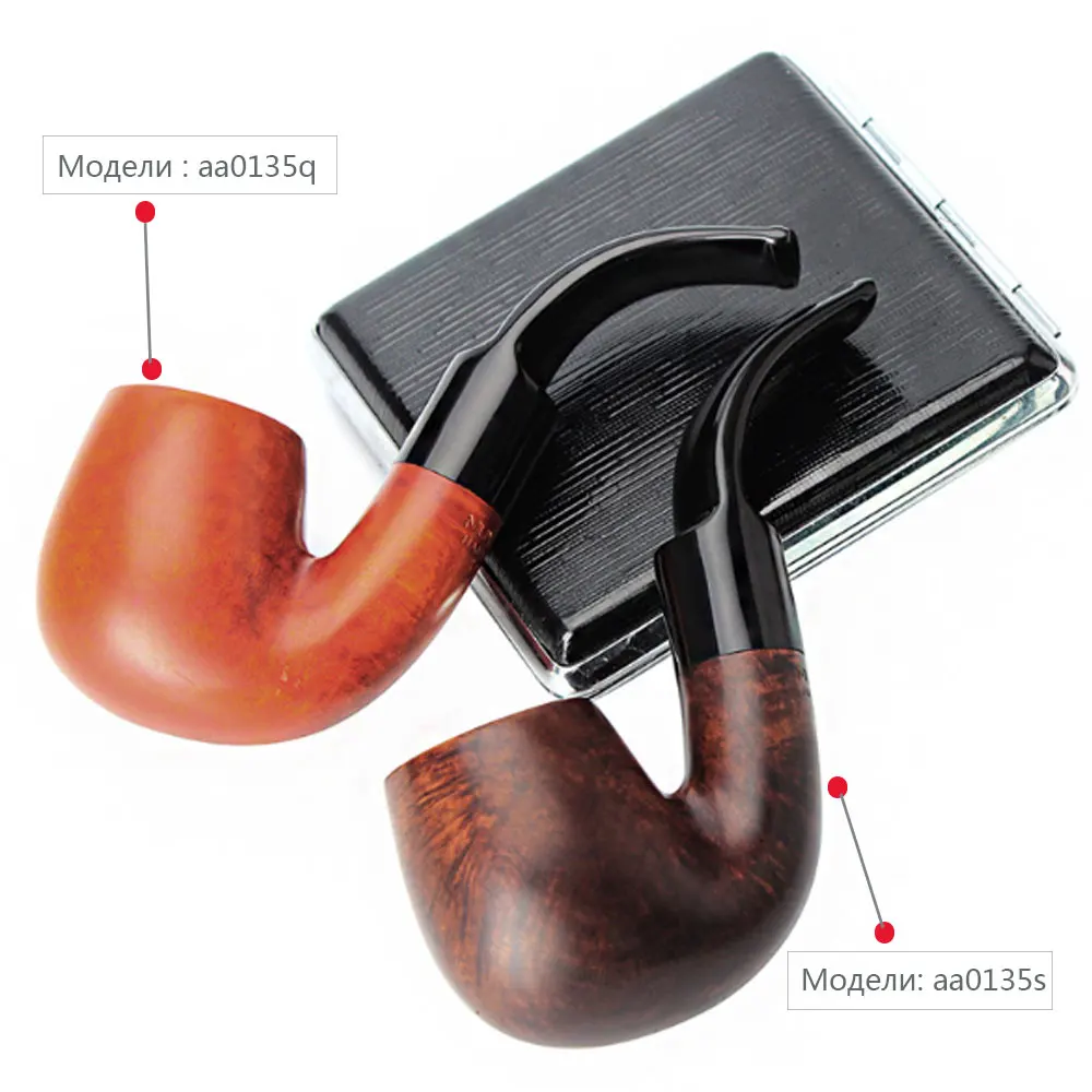 

Ru-2018 NEW Handmade Portable Bruyere Pipes Cigar 9mm Log Portable Smoking Tobacco Pipe aa0135