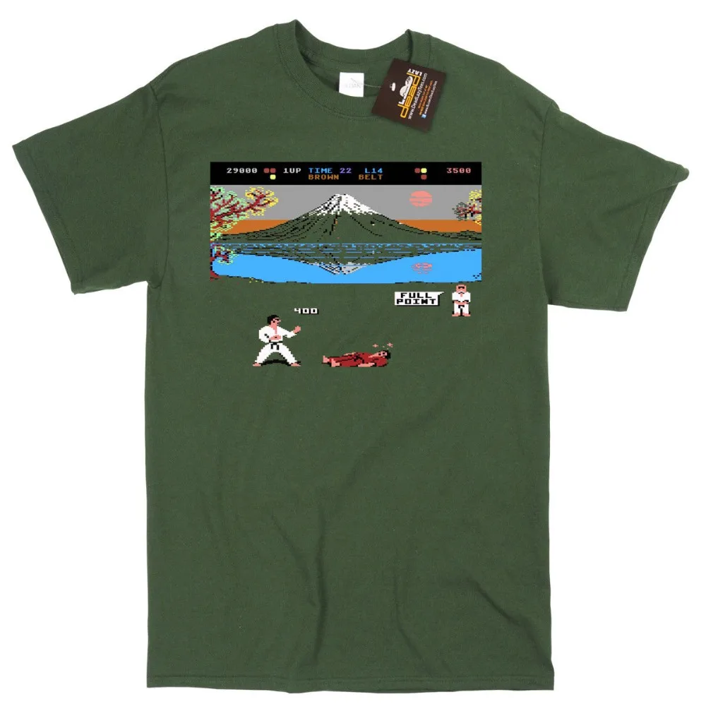 Karate Inspired Game T-Shirt Spectrum Gaming C64 2019 New Letter Print Creative Printed T-Shirt Short Sleeve T Shirts