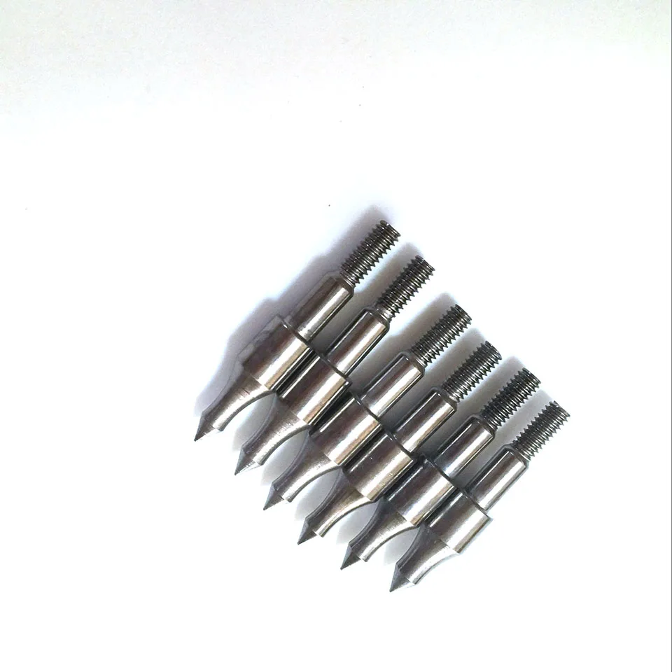 36pcs DIY 100 grain  Stainless Steel Bullet Point Tip For ID 6.2 mm Arrow Shaft Accessories Archery Bow Hunting