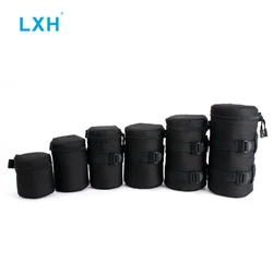 LXH Photographic Accessory DSLR Camera Lens Bag Lens Pouches waterproof Nylon Lens case For Canon Nikon Sony Lenses Protector