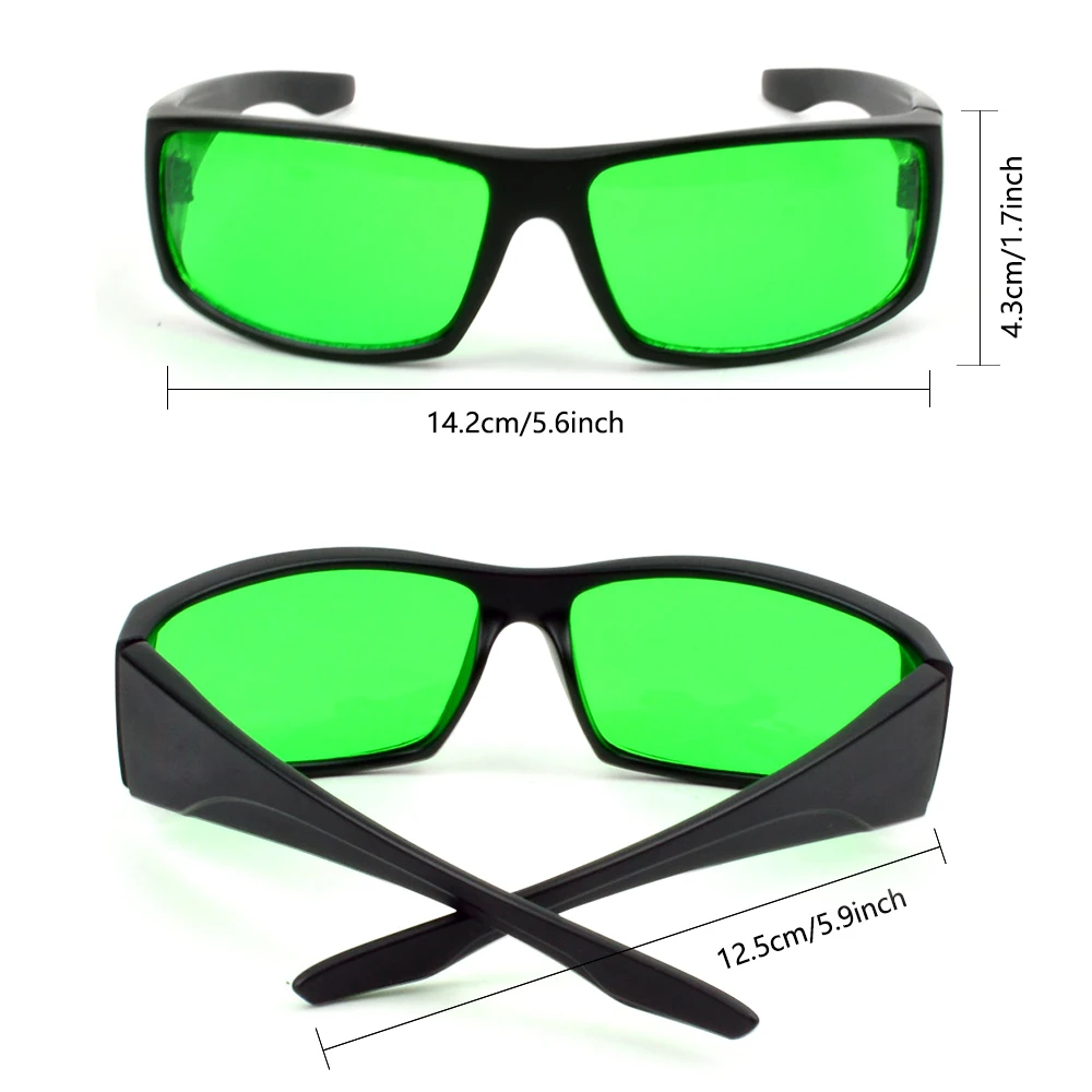 Lunettes de culture hydroponiques d\'intérieur professionnelles, LED, UV, lampe à perruque izing pour plantes, lunettes de protection