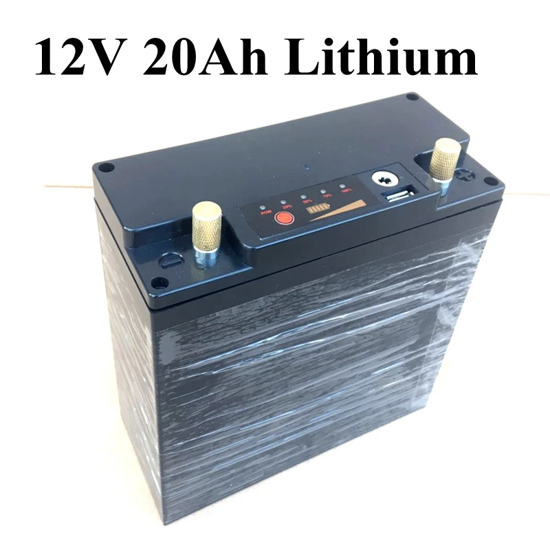 12V 20000mah 20Ah Large Capacity Lithium Battery Golf Battery Sightseeing Car Battery Electric Vehicle Battery 15A Current BMS