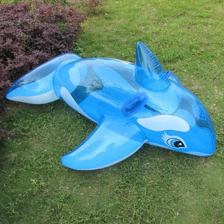 Pool inflatableGiant Blau Whale Aufblasbare Outdoor Sommer Kinder der Fahrt-auf Strand Schwimm Boot Außen Spielzeug Schwimmen Ring Pool