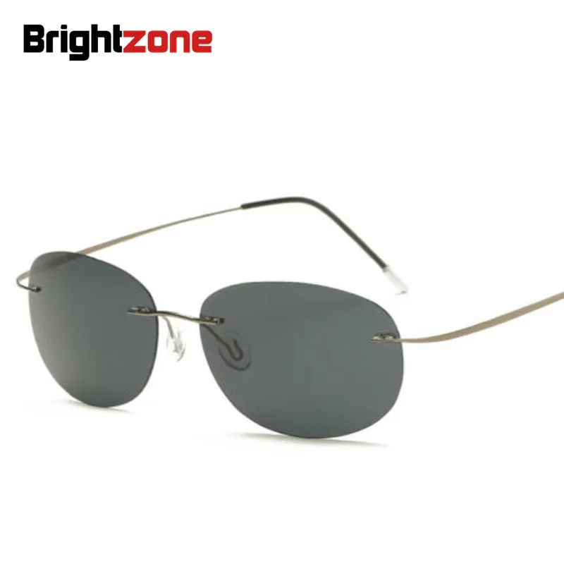 Brightzone Polarized Mirrored Sport Titanium Sunglasses Round Vintage Pilot Sunshade 2023 Unisex Men Retro Polaroid NEW Sunglass