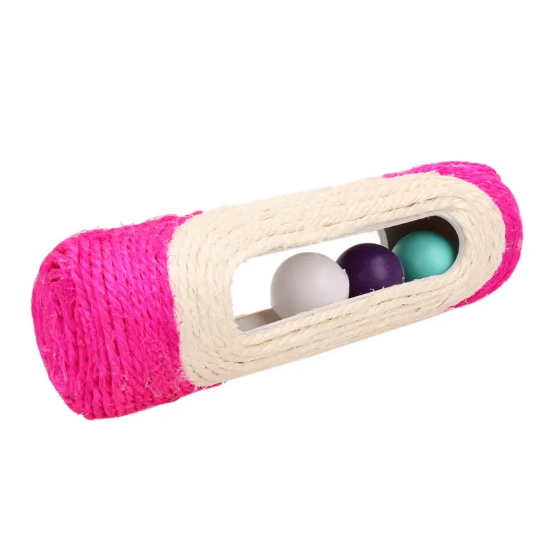 Cat Scratcher Rolling Tunnel Sisal Ball Trapped With 3 Ball Toys for Cat interactive Training Scratching Toys