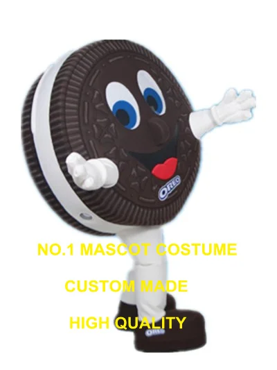 Schokolade Cookie Maskottchen kostüm erwachsene größe hohe qualität werbung cookie keks thema anime cosplay kostüme karneval 2970