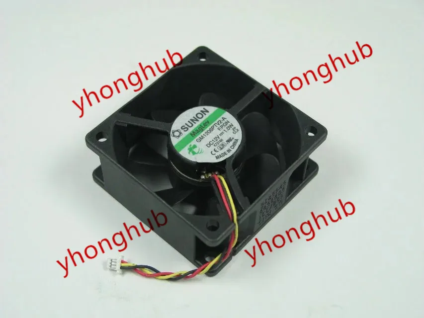 

SUNON GM1206PTV2-A F.P.GN DC 12V 1.0W 60x60x25mm Server Cooling Fan