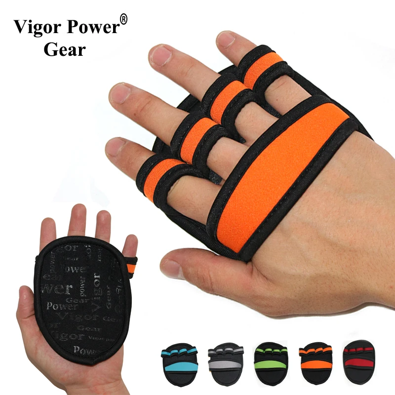 VigorPowerGear-Non-Slip Workout Gloves, Gym Hand Grips for Dumbbells, Grip Pads, Weight Lifting Gloves, 5mm Thick