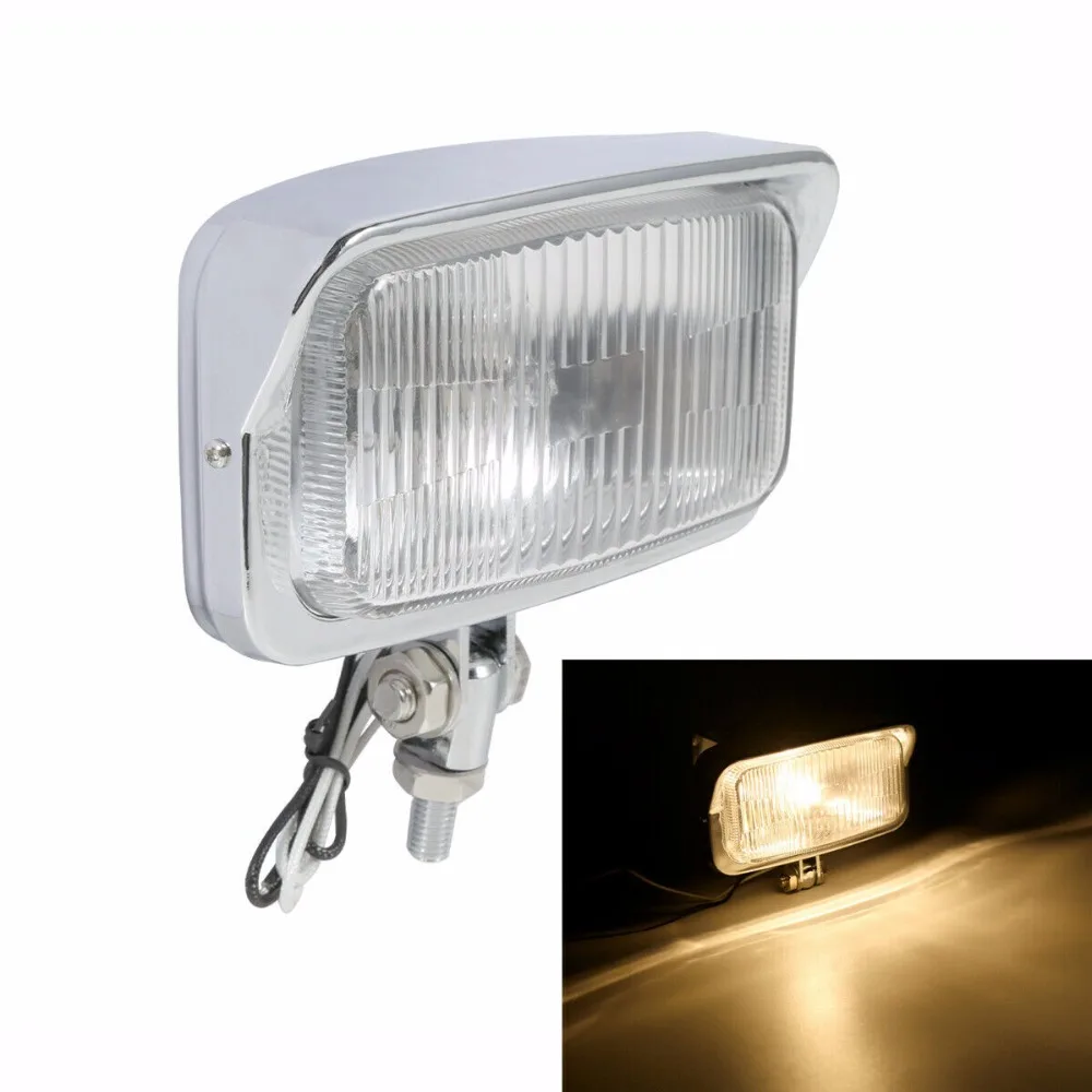 

Motorcycle Universal Retro Rectangle Headlight For Harley Cafe Racer Chopper Bobber Accessories