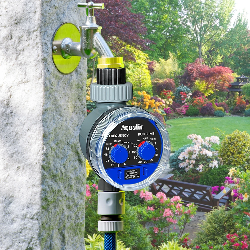 2pcs Aqualin Smart Ball Valve Watering Timer Automatic Electronic Home Garden for Irrigation Used in the Garden , Yard #21025-2