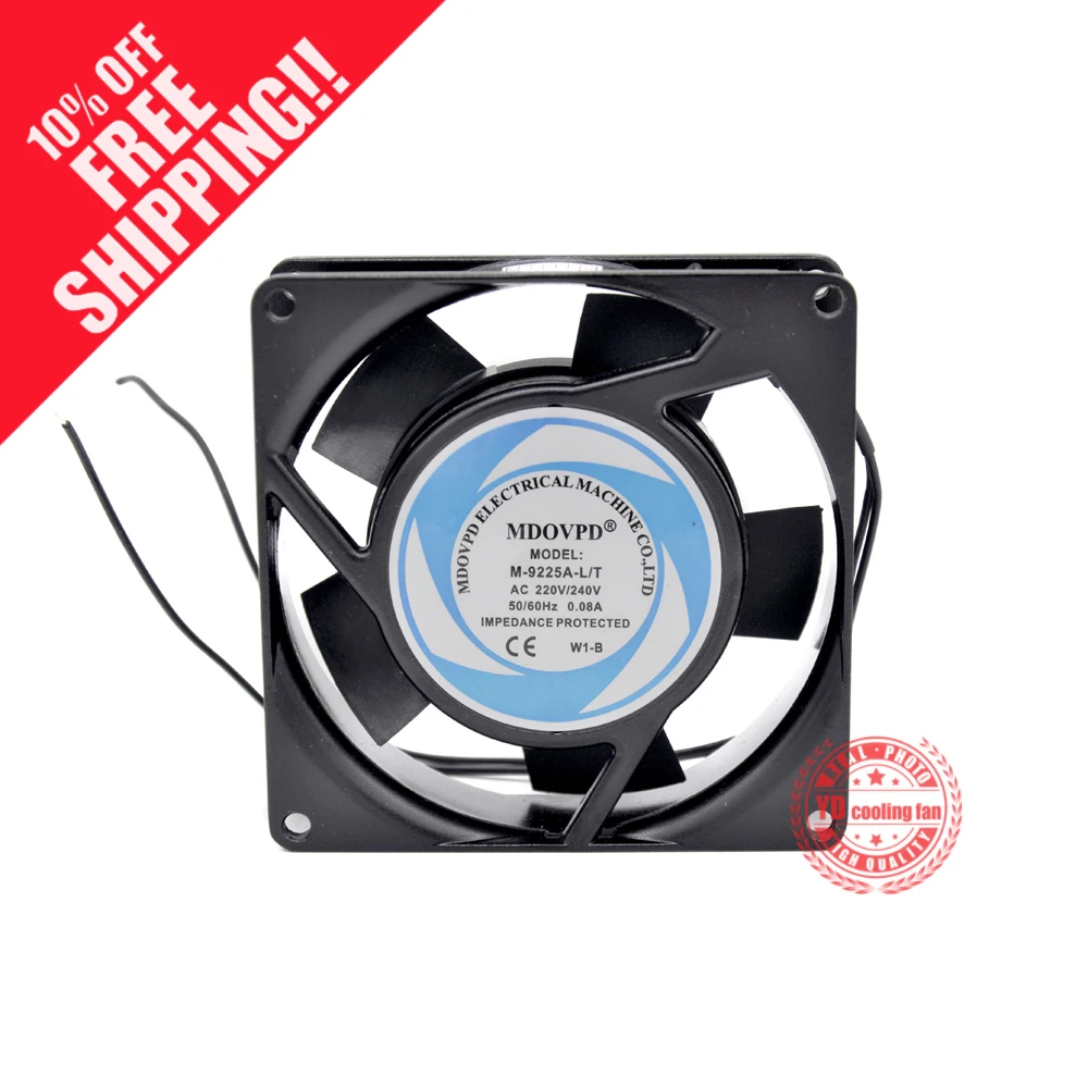 

NEW MDOVPD M-9225A-L/T 220V 0.08A 9225 ball bearing system enclosure cooling fan