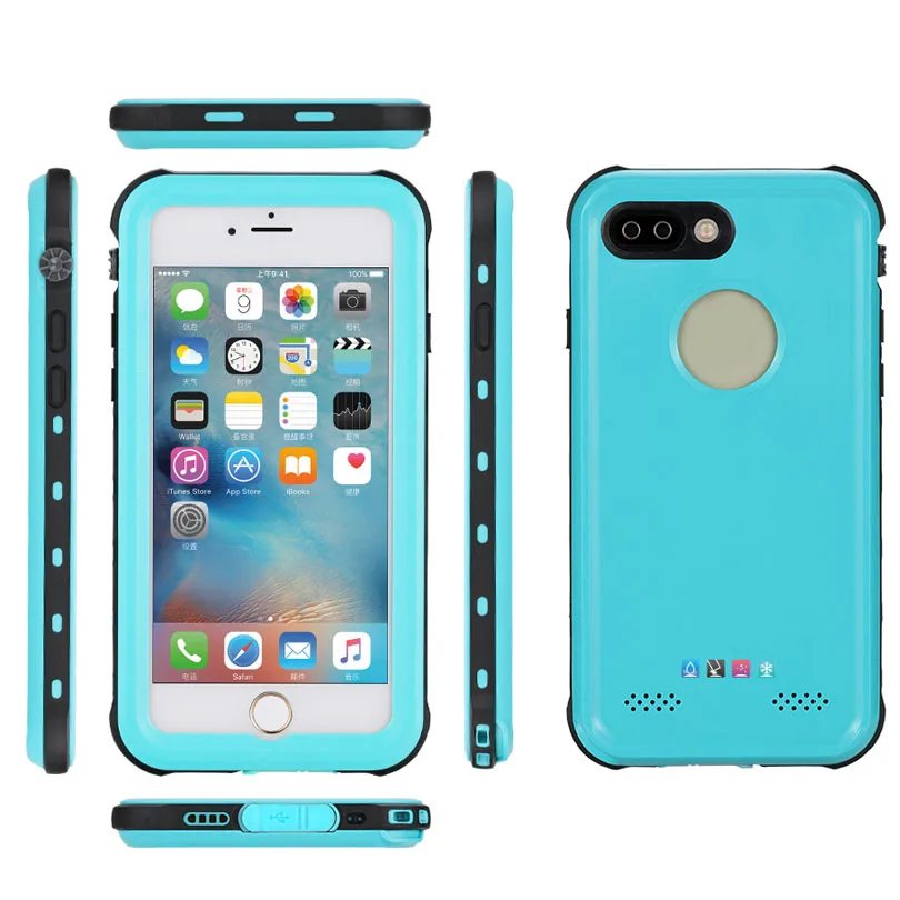 For IPhone 7 8 Plus SE2 SE3 Case Original RedPepper Dot Series IP68 Waterproof Diving Underwater PC + TPU Armor Cover