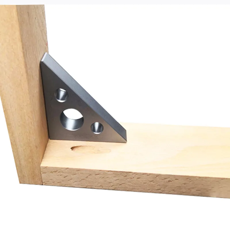 Imagem -04 - Liga de Alumínio Ângulo Régua 45 Graus Metric Triangle Oficina do Carpinteiro Carpintaria Square Multifunction Tool