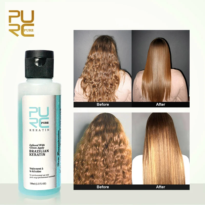 

PURC 3.7% Apple Flavor Keratin Treatment Straightening Hair Repair Damage Frizzy Hair Brazilian Keratin Treatment Hair Care