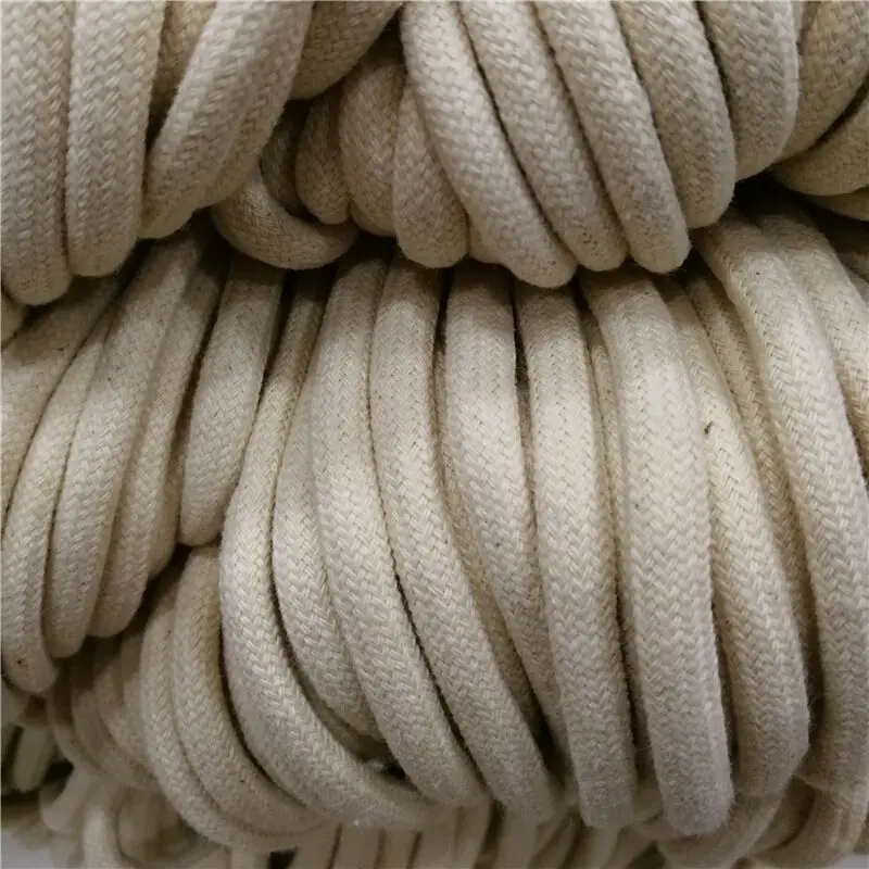 100M 32-strand encryption Cotton Core Cord String 5mm Draw string Cord Rope Craft String waistband drawstring