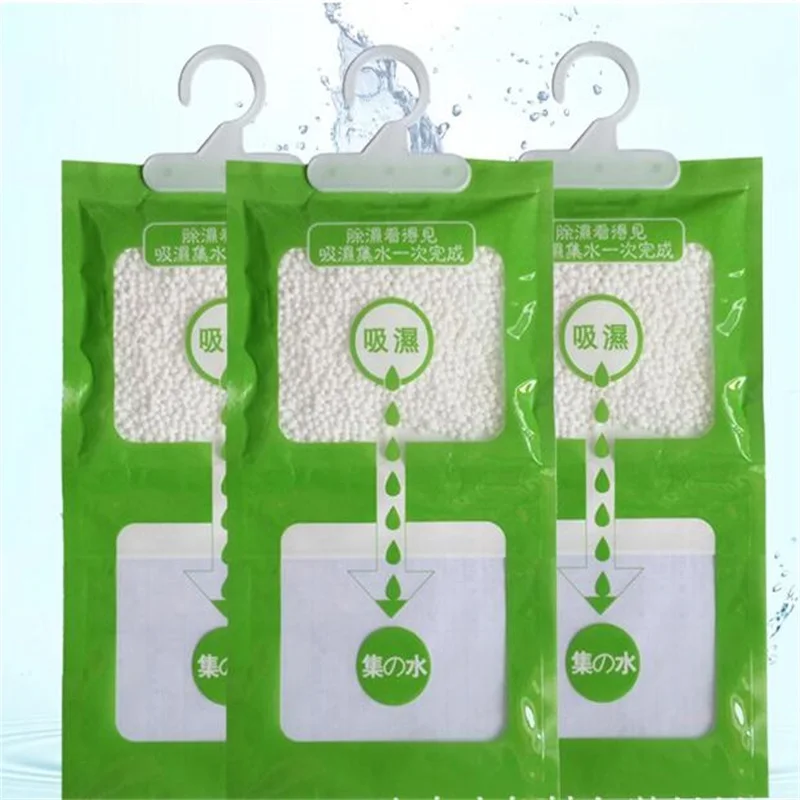 Hanging Drying Clothes Desiccant Home Wardrobe Dehumidifier Dry Bag 100g Dehumidify Parts 3PCS