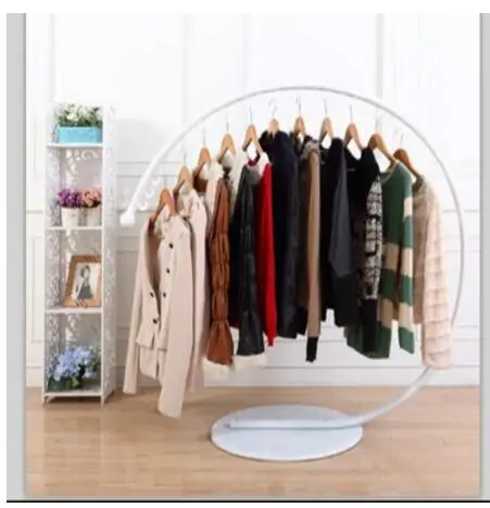 Tieyi clothing rack circular arc in the island rack landing clothing display rack clothing store shelves C hangers