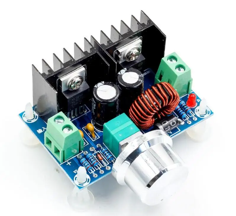 XH-M401 DC-DC Step Down Buck Converter Power Supply Module XL4016E1 PWM 4-40V To 1.25-36V Step Down Board 8A 200W Connector