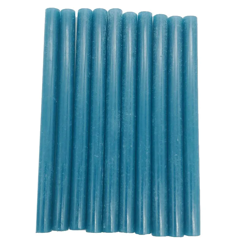 Blue Color 7MM Hot Melt Glue Sticks  For  Electric Glue Gun Car Audio Craft Repair Sticks Adhesive Sealing Wax Stick 10 Pcs