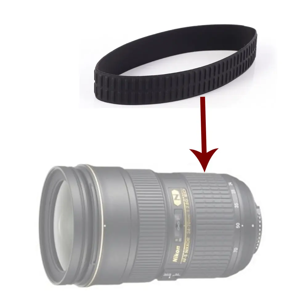 Rubber Grip Sticker Ring For Nikon AF-S DX Nikkor 17-55mm f/2.8G ED-IF Zoom Lens