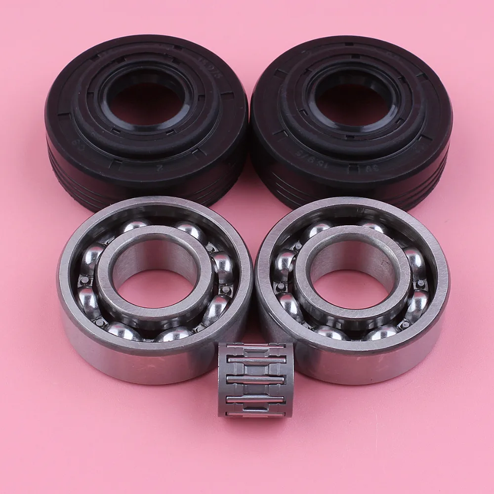 Virabrequim Manivela com Óleo Seal Conjunto Kit Motosserra Reposição Ferramenta Peças Husqvarna 340 345 350 Jonsered 2145