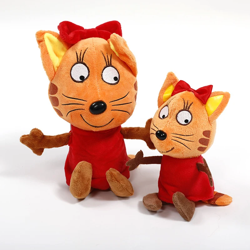 1pcs 20cm/30cm Russian Three Kittens Plush Toys Doll Happy Kittens Cat Plush Soft Stuffed Animals Toys for Children Kids Gifts