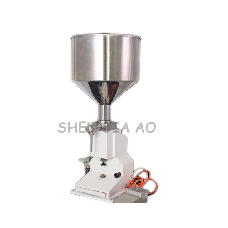 A02 Pneumatic Paste Liquid Filling Machine 50ml Food Grade Filling Machine Cosmetic Filling Equipment Tools 1PC