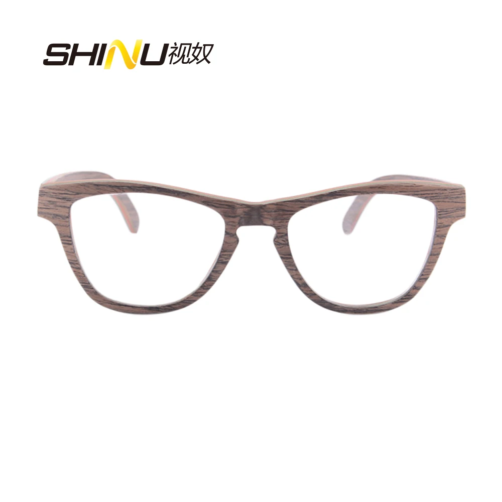 SHINU Brand eye glasses frames for women optical frame designer brand new wood frames womens eyewear glasses brand customized