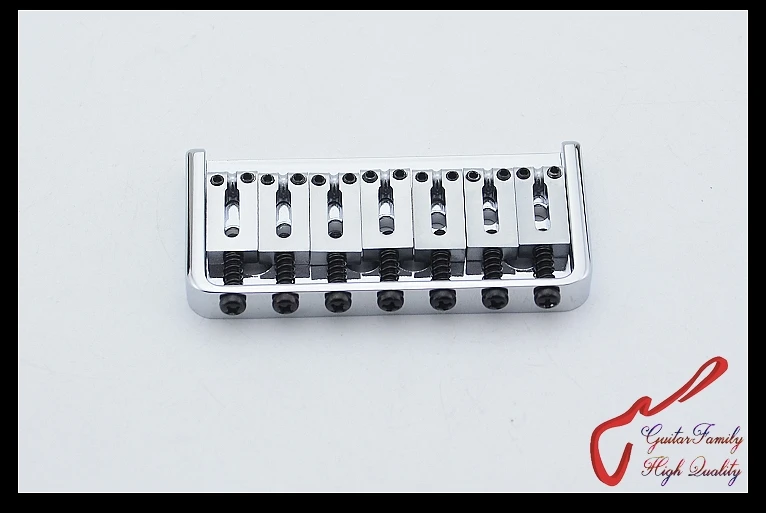 1 Set GuitarFamily Super Quality 7 Strings Electric Guitar Fixed Bridge Stainless Saddle / Steel Plate  Chrome   MADE IN KOREA