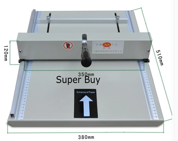 Manual Paper Creasing Machine 350mm Creaser