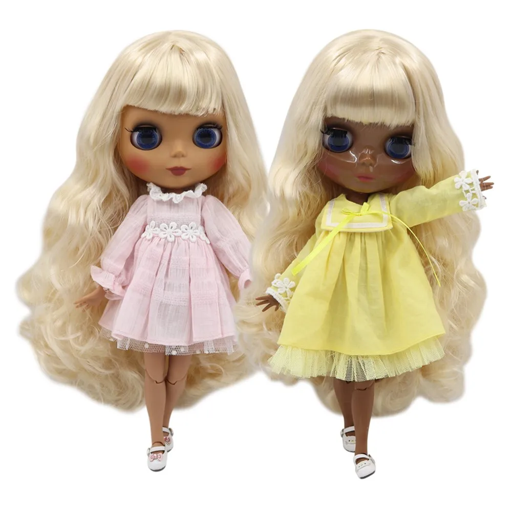 

ICY DBS Blyth BL136/340 30cm customized nude doll with gold hair joint body for 1/6 doll for girl gift