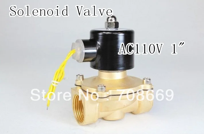 

2way2position AC110V 1" Electric Solenoid Valve Water Air N/C Gas Water Air