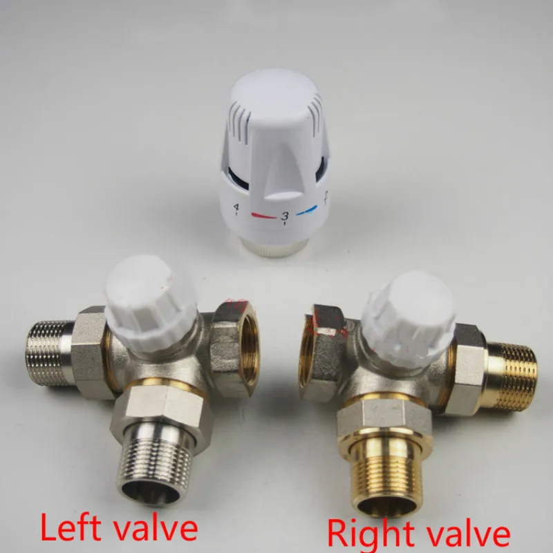 automatic Thermostat valve Thermostat  raditor Three-way brass valve DN20-DN25