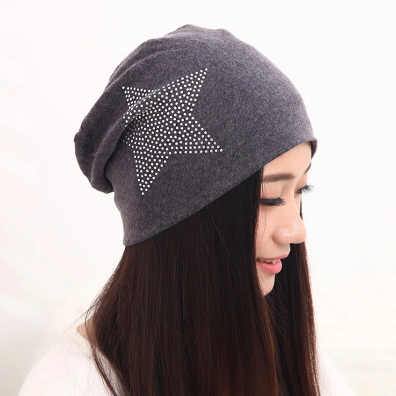 Gorro de esquí de cristal para mujer, gorros gruesos y cálidos de moda, para exteriores, novedad, Invierno