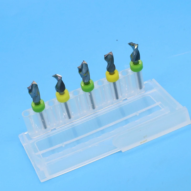 6.1mm 6.2mm 6.3mm 6.4mm 6.5mm 8.0mm 6.35mm 5 pz/set Carburo Dremel PCB Trapano punte Stampa Circuit Board Mini CNC Drilling Bit Set