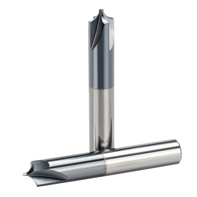1PC Solid Carbide Arc R Angle End Mill 2 and 4 Flutes CNC Milling Cutter Anti-R Chamfering Router Bit For Alloy Steel